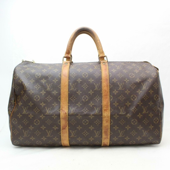 Louis Vuitton Handbags - Auth Louis Vuitton Keepall 50 Brown #1946L21